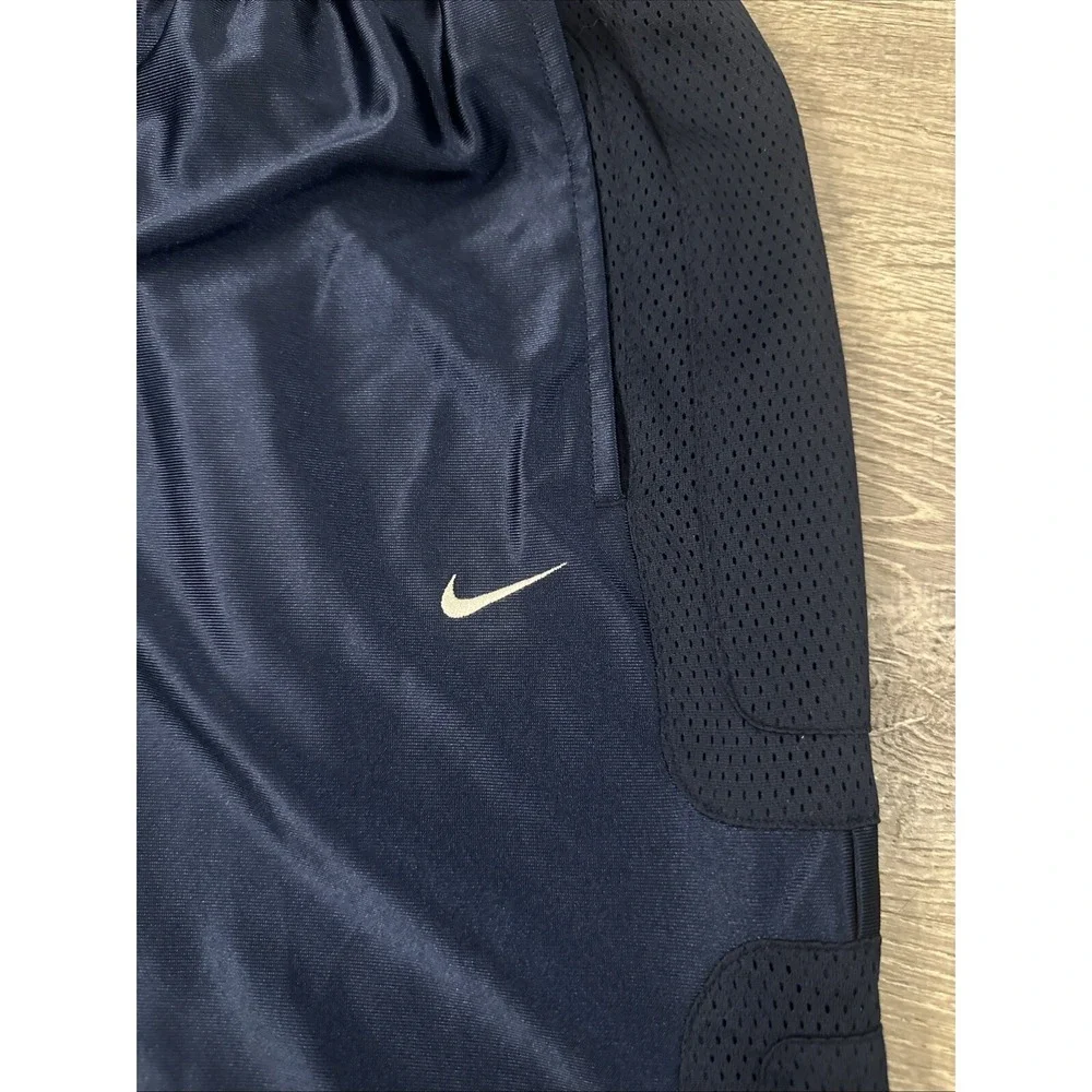 Vintage Nike Satin Track Warm Up Pants XL Navy Blue